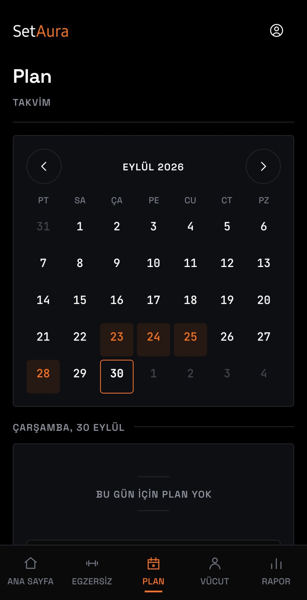 Planlama takvimi